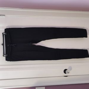 Amalli talli black moto knee ruching leggings